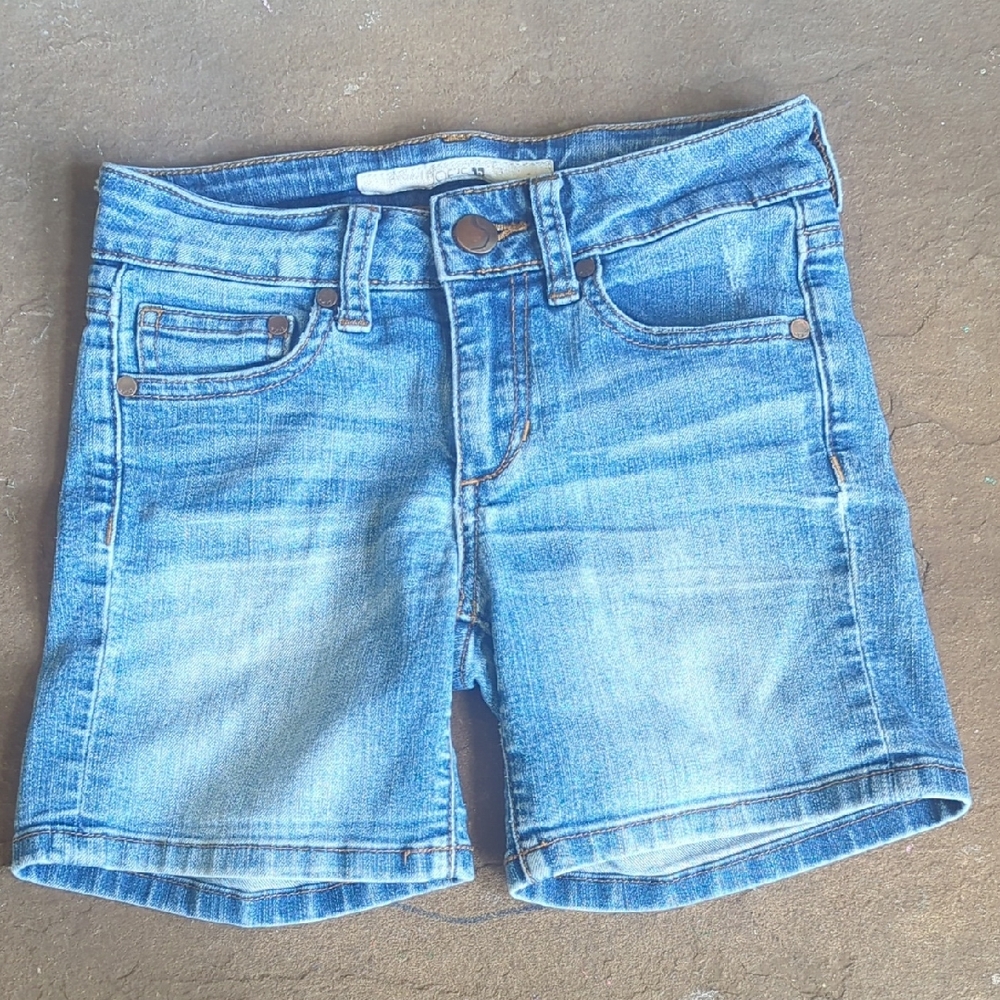 Denim Blue Girl's Shorts